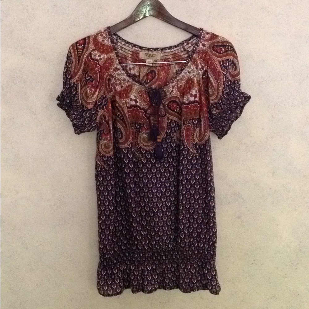 Boho Indian inspired top Size M